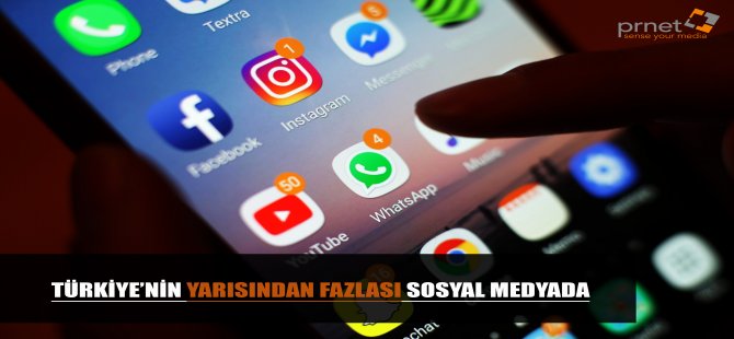 Türkiye’nin Yarısından Fazlası Sosyal Medyada