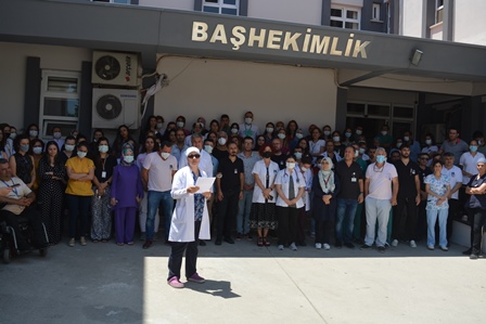 Aliağa Devlet Hastanesi Sağlık Çalışanlarından Konya'daki Saldırıya Kınama