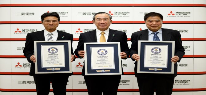 Mitsubishi Electric'den Üç Dalda Guinness Dünya Rekoru...