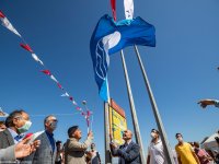 Aliağa Polis Plajı İlk Kez Mavi Bayrak Aldı