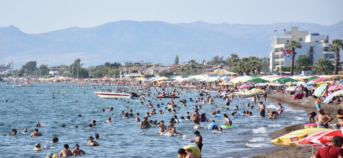 Dikili Sahilleri Bayram Tatilinde Doldu Taştı