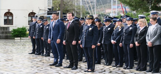 Foça Polis Haftası Kutlaması ve Çelenk Töreni