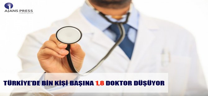 Türkiye’de Bin Kişi Başına 1,8 Doktor Düşüyor