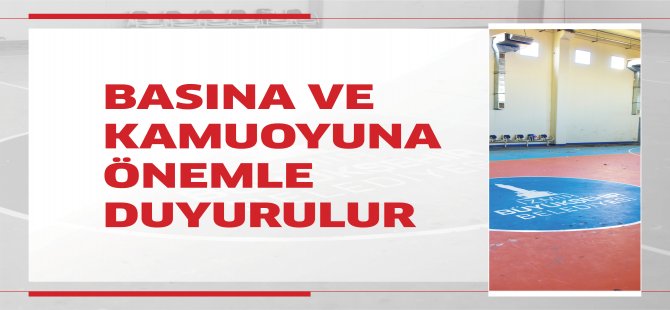 Aliağa Belediyesi'nden Kamuoyuna Duyuru