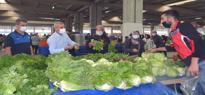 Aliağa Pazarı Kovid-19 Önlemleriyle Kuruldu