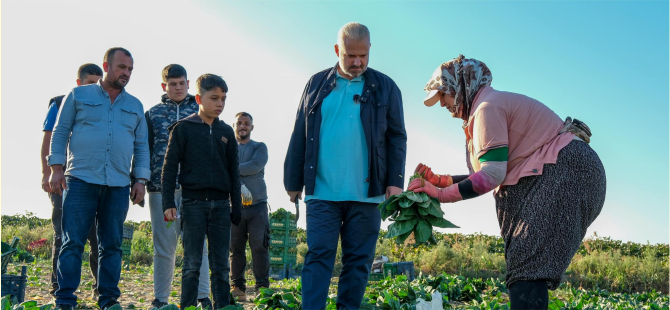 Menemen'de tarladan sofraya birlik rüzgarı