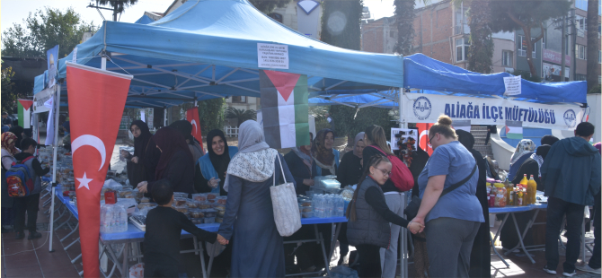 Aliağa Müftülüğü'nden Filistin'e Yardım Kermesi