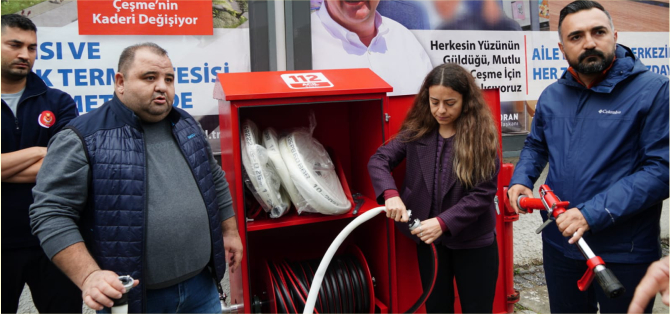 İzmir İtfaiyesi’nden Zabıta personeline yangın güvenlik eğitimi verildi