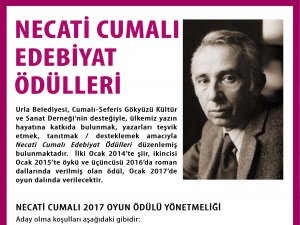 Necati Cumali Edebiyat Ödülü Bu Yil Oyun Dalinda Verilecek