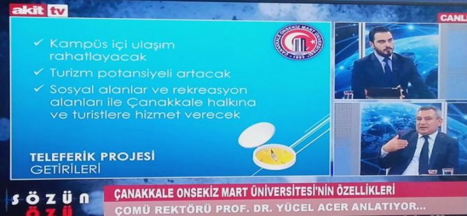 Rektör Prof. Dr. Yücel Acer, Akit TV’nin Konuğu Oldu