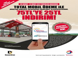 Total Mobil Ödeme Kampanyası Yoğun istek üzerine uzatıldı.