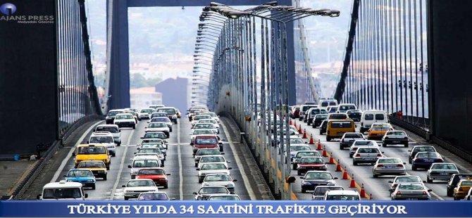 Türkiye Yılda 34 Saatini Trafikte Geçiriyor