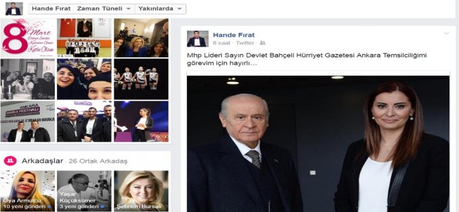 MHP Lideri Bahçeli, Hande Fırat’ı Ziyaret Etti