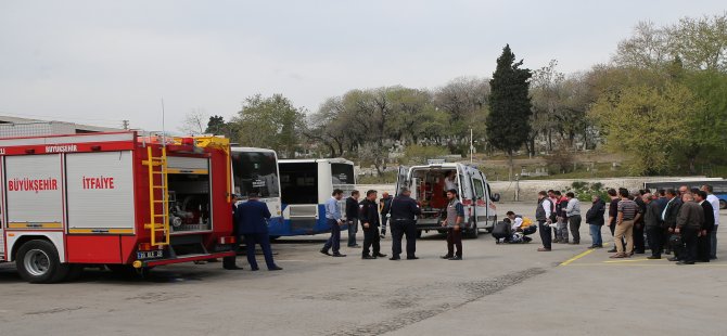 Denizli Büyükşehir Ulaşım A.Ş.’den deprem ve yangın tatbikatı