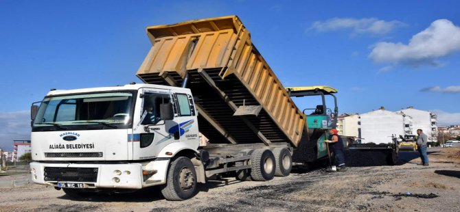 Aliağa Belediyesi’nden 450 Bin Metre Karelik Sıcak Asfalt