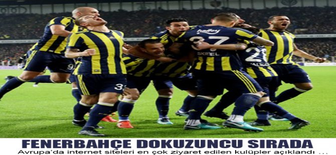 Fenerbahçe Dokuzuncu Sırada