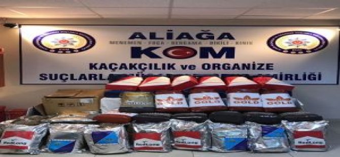 Aliağa’da 300 Kilo Kaçak Tütün Ele Geçirildi