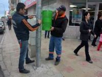 Aliağa'da çöp kutuları yenilendi
