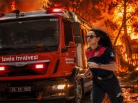 İzmir İtfaiyesi’nin ilk kadın şoförü