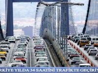 Türkiye Yılda 34 Saatini Trafikte Geçiriyor